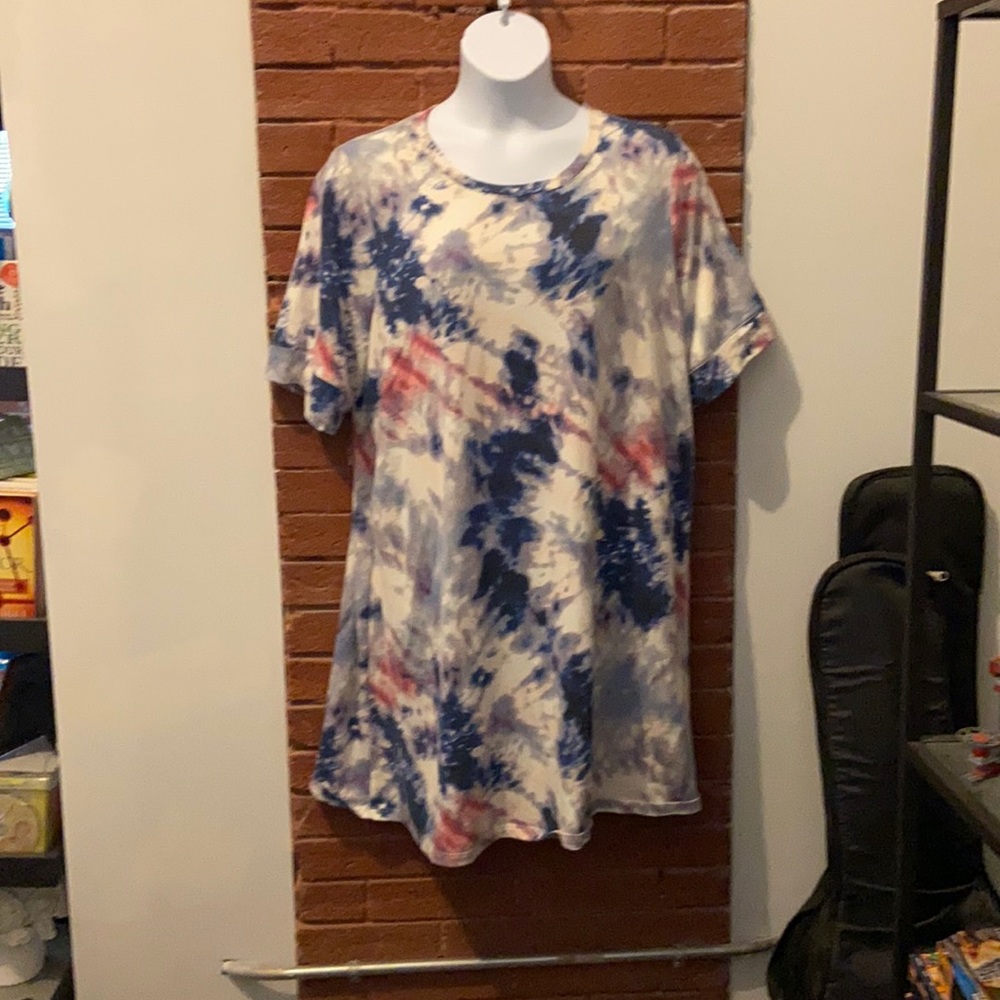 Tie dye t-shirt dress